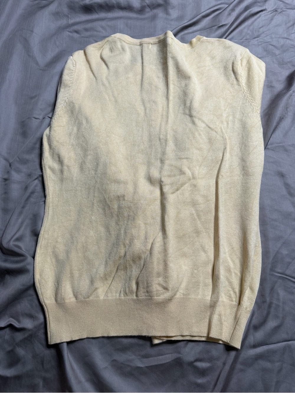 Cream Lightweight Button-Front Cardigan - Picture 4 of 4